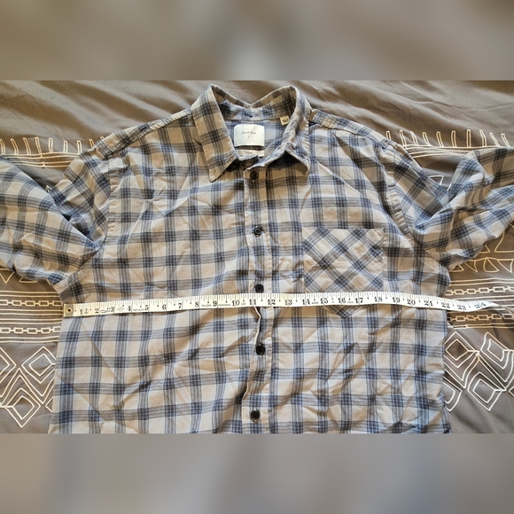 Billy Reid Men's Plaid Button Down Shirt Size Large - Picture 5 of 8